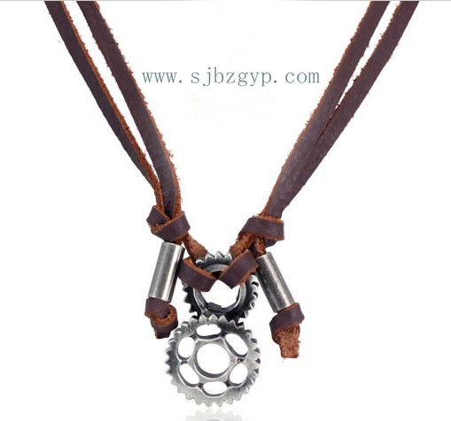 Leather necklace